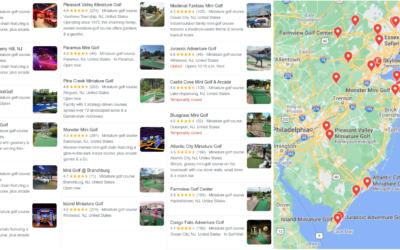 Mini Golf New Jersey Map